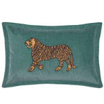 Voyage Maison Durga Embroidered Cushion Cover in Teal