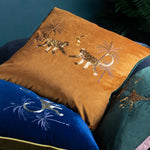 Wylder Dusk Monkey Cushion Cover in Emerald