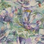 Voyage Maison Dusky Blooms Printed Cotton Fabric in Fig