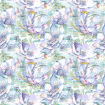 Voyage Maison Dusky Blooms Printed Cotton Fabric in Fig