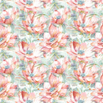 Voyage Maison Dusky Blooms Printed Cotton Fabric in Russett