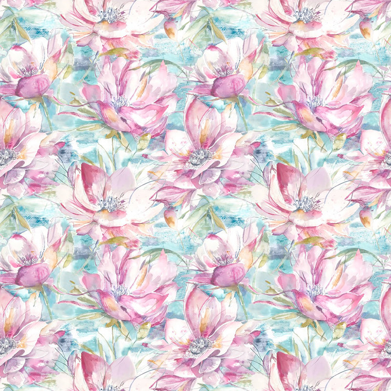 Dusky Blooms Wallpaper Sample Sweetpea