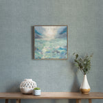 Abstract Blue Wall Art - Dusky Isles  Framed Canvas Stone Voyage Maison