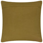 Dynasty Tiger Embroidered Chenille Cushion Amber Green