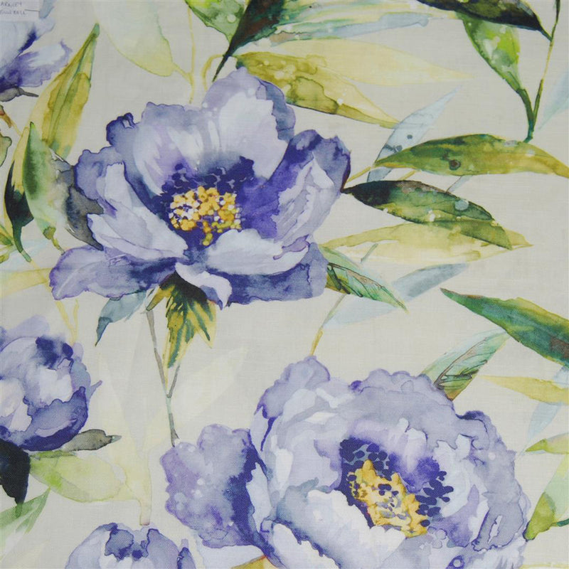 Voyage Maison Earnley Printed Cotton Fabric in Bluebell