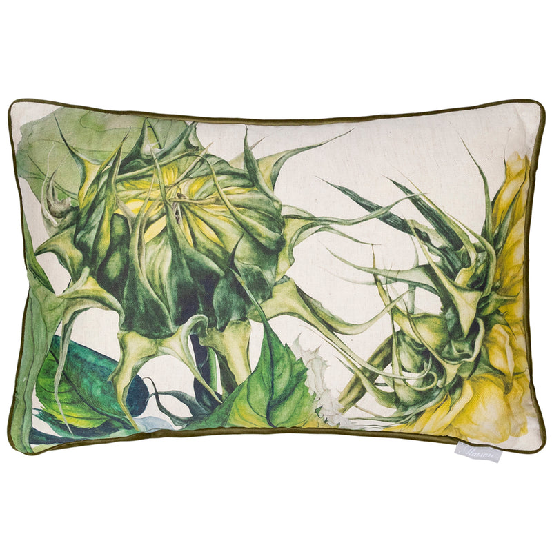 Floral Green Cushions - Easton Printed Cushion Cover Fern Marie Burke