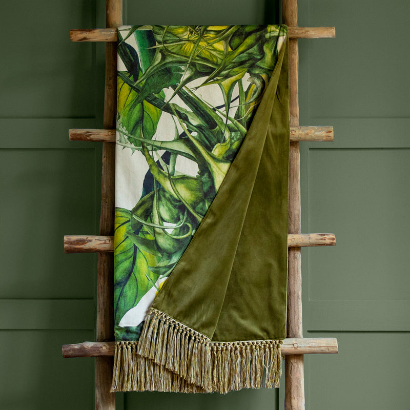 Marie Burke Easton Printed Throw in Fern