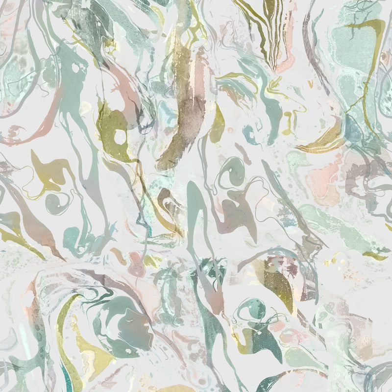 Ebru Wallpaper Sample Sage