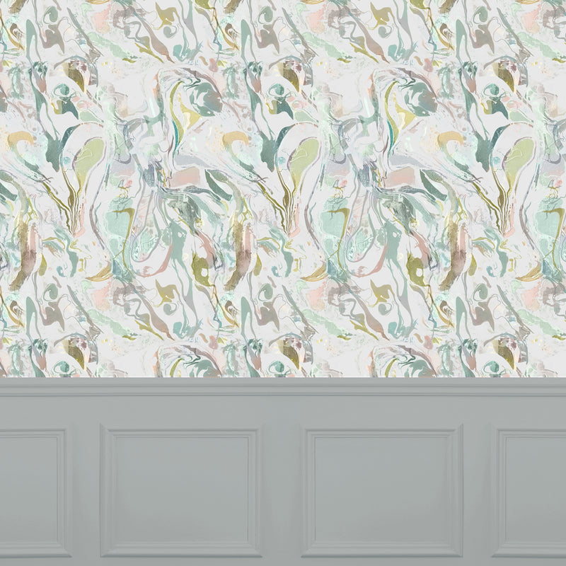 Voyage Maison Ebru 1.4m Wide Width Wallpaper in Sage