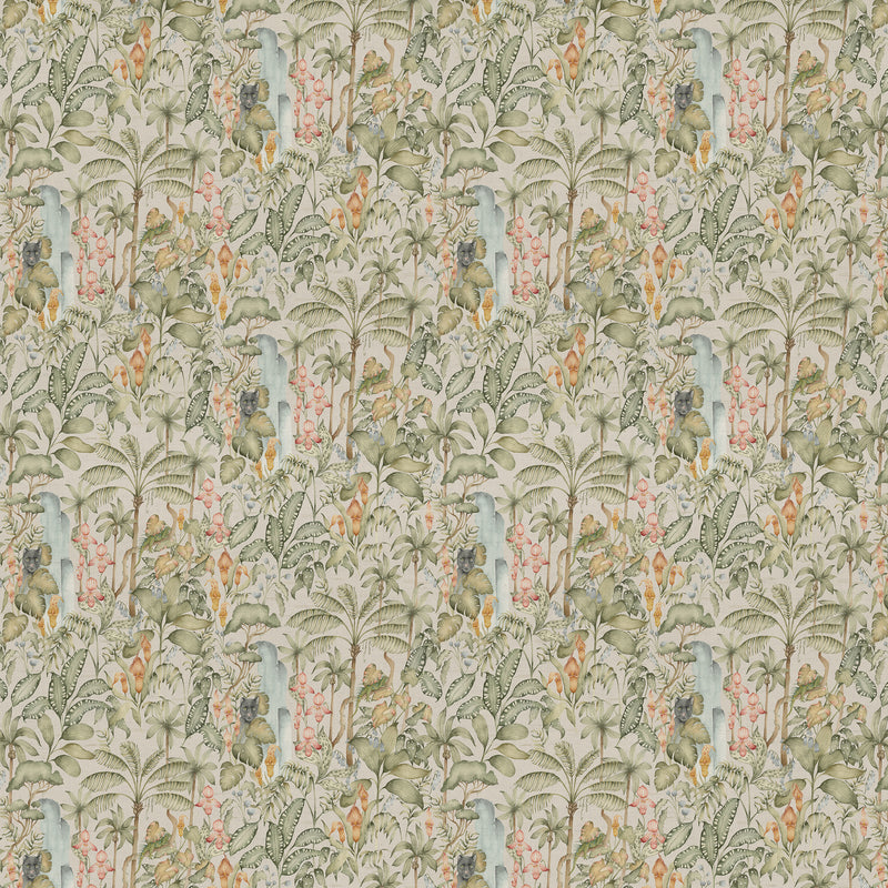  Fabric - Elysian Canopy  Fabric Green Voyage Maison