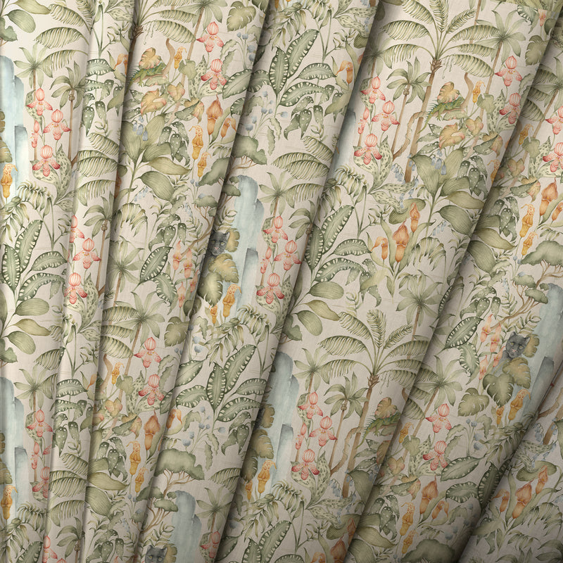  Fabric - Elysian Canopy  Fabric Green Voyage Maison