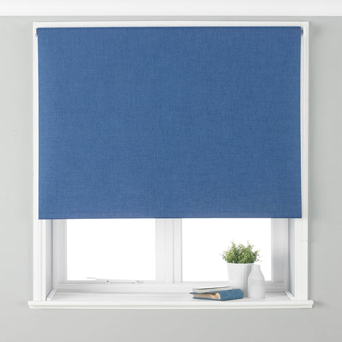 Essentials Twilight Thermal Blackout Roller Blind in Denim