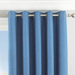 Essentials Twilight Thermal Blackout Eyelet Curtains in Denim