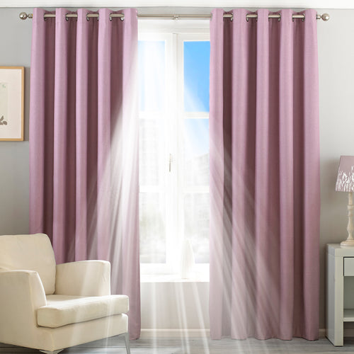 Essentials Twilight Thermal Blackout Eyelet Curtains in Mauve