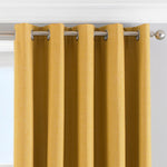 Essentials Twilight Thermal Blackout Eyelet Curtains in Ochre