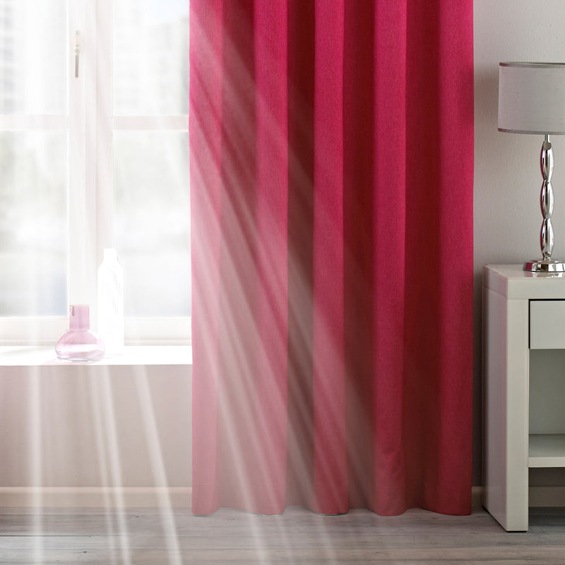 Twilight Thermal Blackout Eyelet Curtains Pink