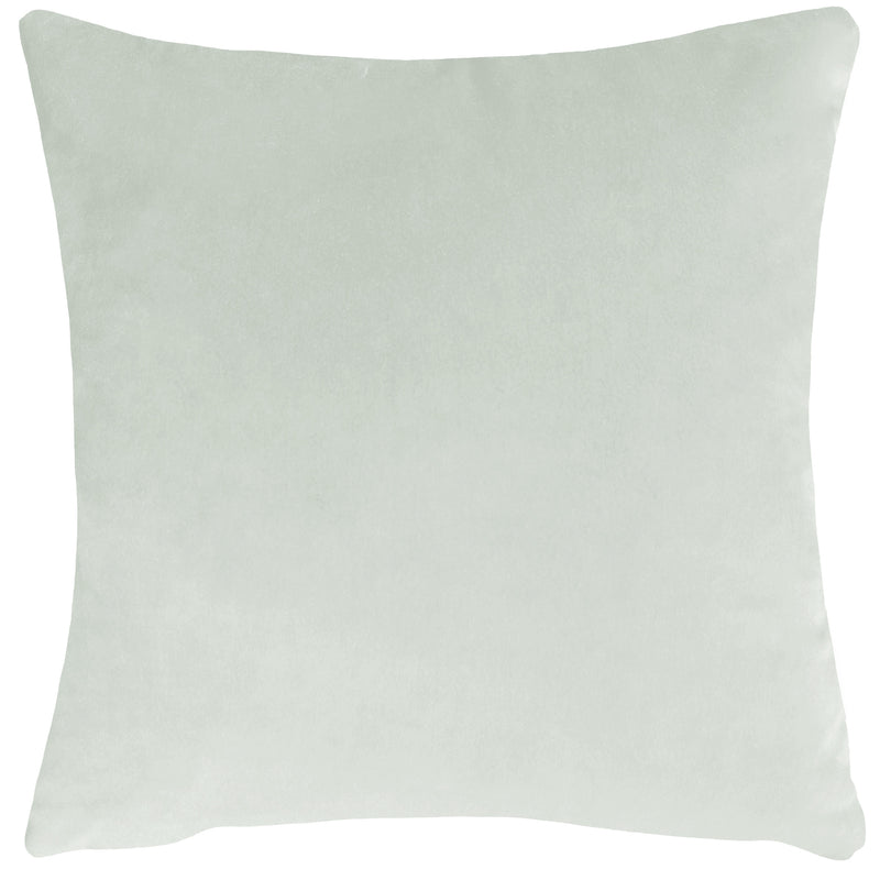  Blue Cushions - Eden Leaves  Feather Filled Cushion Steel Blue Evans Lichfield