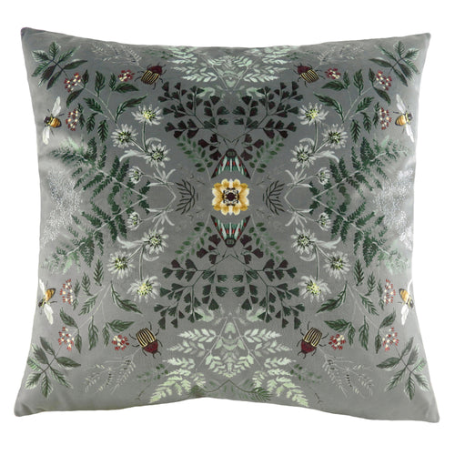 Evans Lichfield Eden Mirror Cushion Cover in Smoke