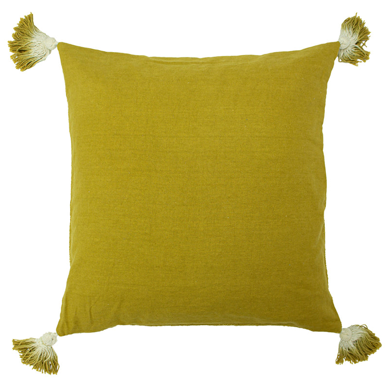 furn. Eden Slub Cotton Cushion Cover in Moss