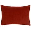 Plain Red Cushions - Effron Washed Velvet Cushion Cover Brick furn.