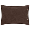 Plain Brown Cushions - Effron Washed Velvet Cushion Cover Brown furn.