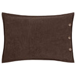 Plain Brown Cushions - Effron Washed Velvet Cushion Cover Brown furn.