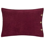 Plain Red Cushions - Effron Washed Velvet Cushion Cover Cherry furn.