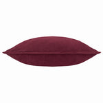 Plain Red Cushions - Effron Washed Velvet Cushion Cover Cherry furn.