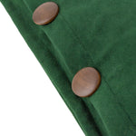 Plain Green Cushions - Effron Washed Velvet Cushion Cover Forest furn.