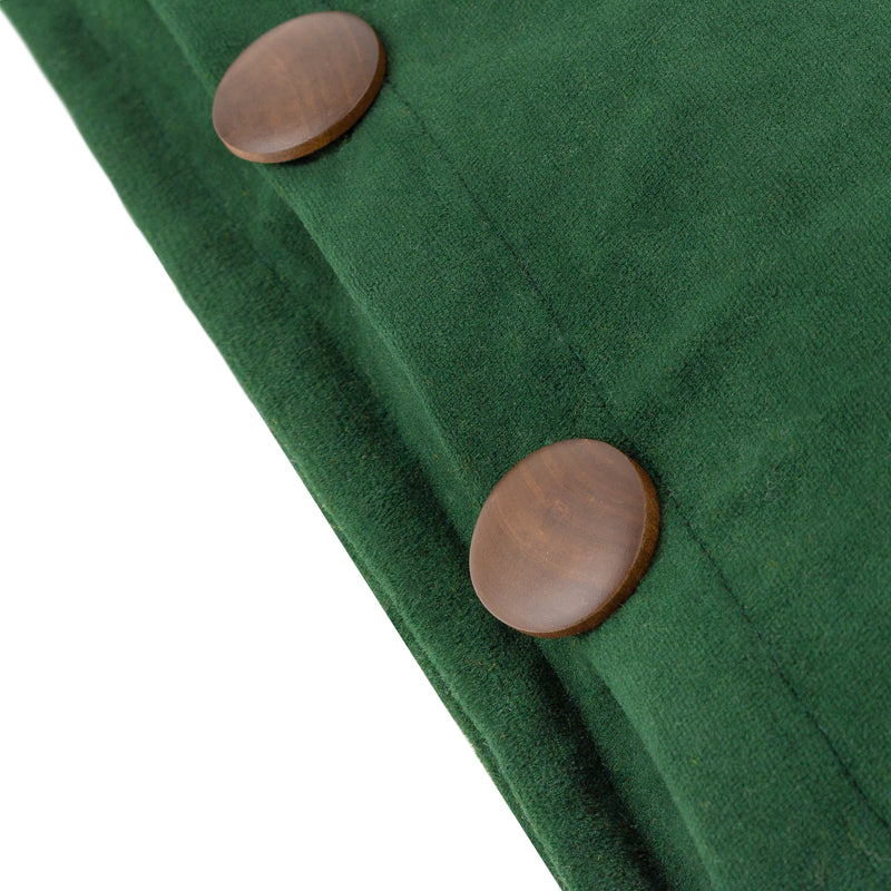 Plain Green Cushions - Effron Washed Velvet Cushion Cover Forest furn.