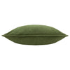 Plain Green Cushions - Effron Washed Velvet Cushion Cover Olive furn.