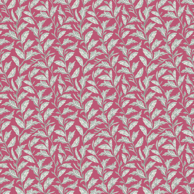 Voyage Maison Eildon Printed Cotton Fabric in Fuchsia