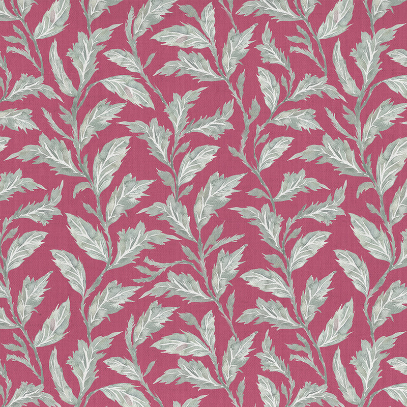 Eildon Printed Fabric Sample Swatch Fuchsia