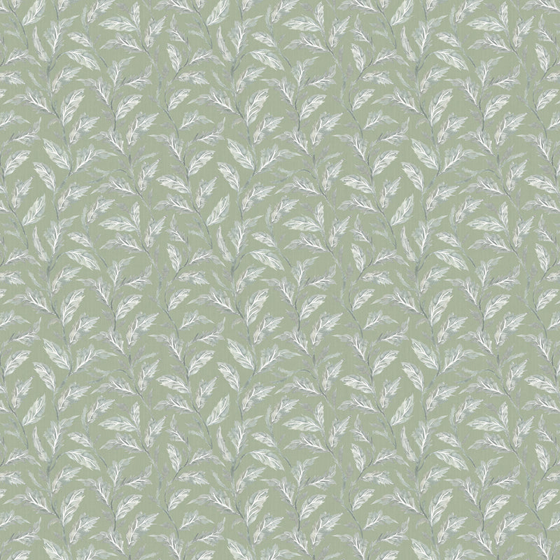 Voyage Maison Eildon Printed Cotton Fabric in Moss