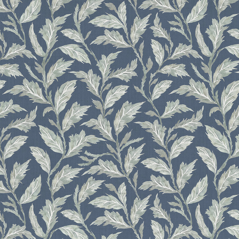 Eildon Printed Fabric Sample Swatch Navy