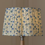 Floral Blue Lighting - Elai Pleated Scalloped Lamp Shade Denim Voyage Maison