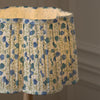 Floral Blue Lighting - Elai Pleated Scalloped Lamp Shade Denim Voyage Maison