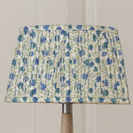 Floral Blue Lighting - Elai Pleated Tapered Lamp Shade Denim Voyage Maison