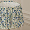 Floral Blue Lighting - Elai Pleated Tapered Lamp Shade Denim Voyage Maison