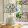 Floral Blue Lighting - Elai Pleated Tapered Lamp Shade Denim Voyage Maison