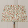 Floral Orange Lighting - Elai Pleated Tapered Lamp Shade Terracotta Voyage Maison