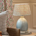 Floral Orange Lighting - Elai Pleated Tapered Lamp Shade Terracotta Voyage Maison