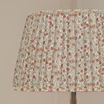 Floral Orange Lighting - Elai Pleated Tapered Lamp Shade Terracotta Voyage Maison