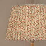 Floral Orange Lighting - Elai Pleated Tapered Lamp Shade Terracotta Voyage Maison