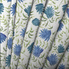 Floral Blue Fabric - Elai Printed Cotton Fabric (By The Metre) Denim Voyage Maison