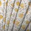 Floral Beige Fabric - Elai Printed Cotton Fabric (By The Metre) Stone Voyage Maison