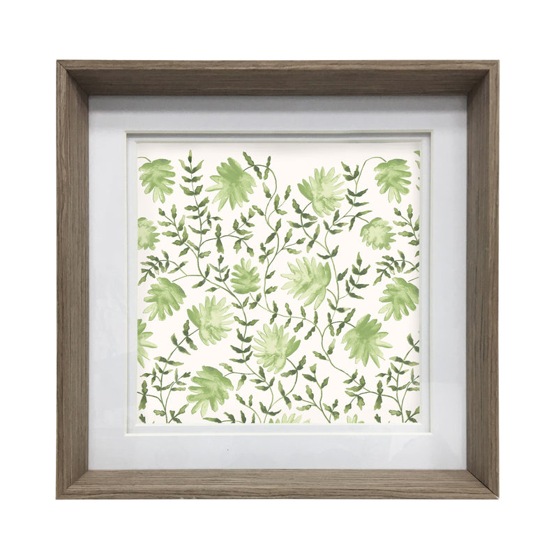 Floral Green Wall Art - Elai  Framed Print Nut/Sage Voyage Maison