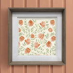 Floral Orange Wall Art - Elai  Framed Print Nut/Terracotta Voyage Maison