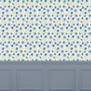 Abstract Blue Wallpaper - Elai  1.4m Wide Width Wallpaper (By The Metre) Denim Voyage Maison