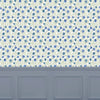 Abstract Blue Wallpaper - Elai  1.4m Wide Width Wallpaper (By The Metre) Denim Voyage Maison